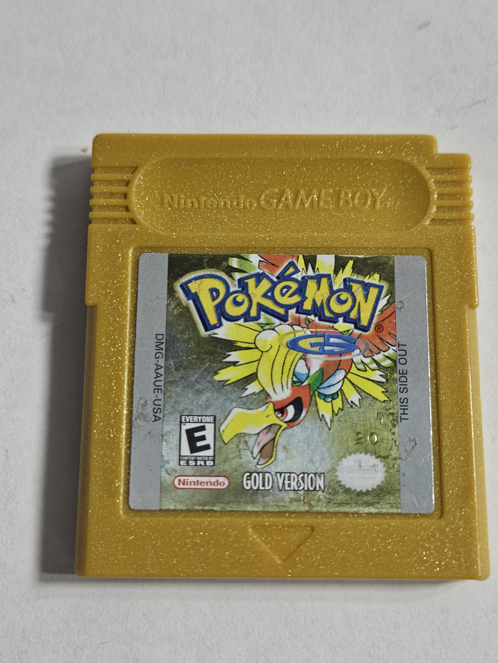 Pokemon Gold Version (Nintendo GameBoy Color, GBC, 2000) OEM Authentic Tested!